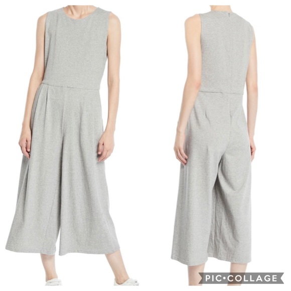eileen fisher speckled organic cotton jumpsuit